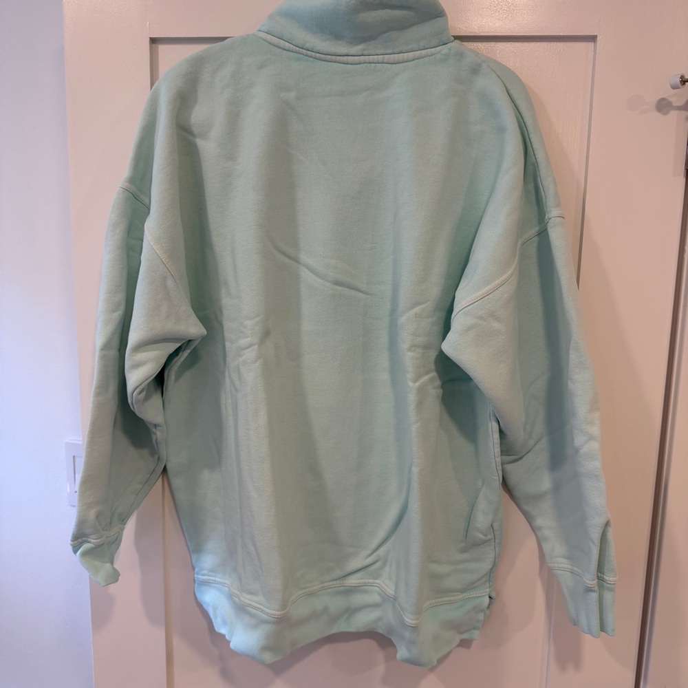 Sloppy Joe Diana Zip Neck in Mint Green - Picture 6 of 6